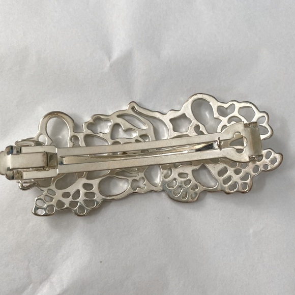 SILVER Hair clip 1990’s in perfect condition - Picture 3 of 3